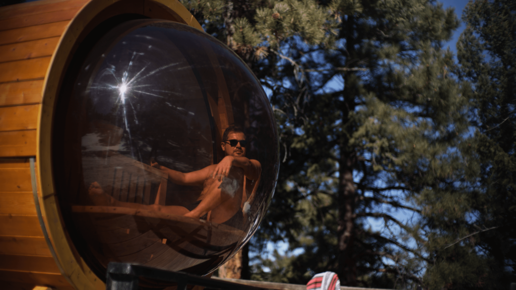 Denver Mobile Sauna Bubble Dome In Woods