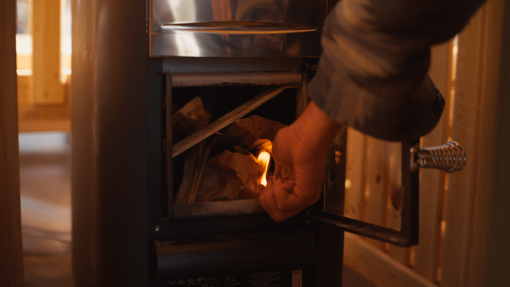 Denver Mobile Sauna Lighting Fire In Kiln